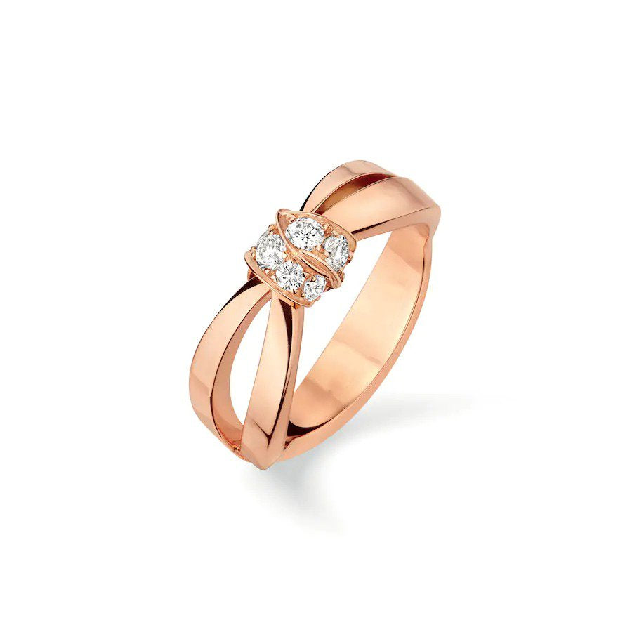 ??MIRA?¡¥LIENS RING PINK GOLD DIAMOND