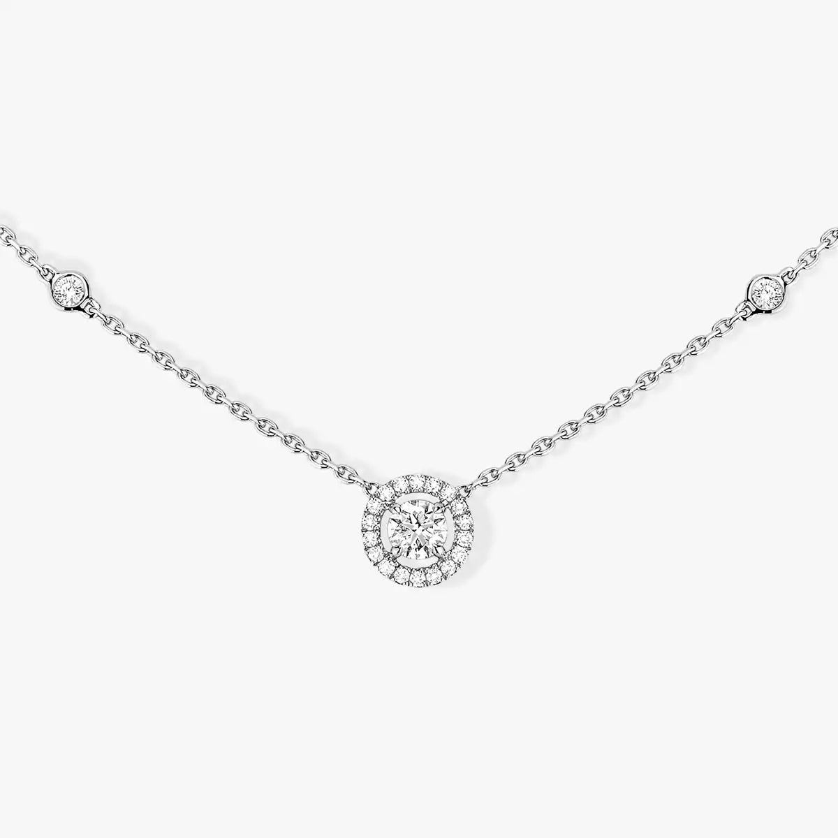 [MIRA] Diamond Necklace 0,20ct Brilliant Shape Joy
