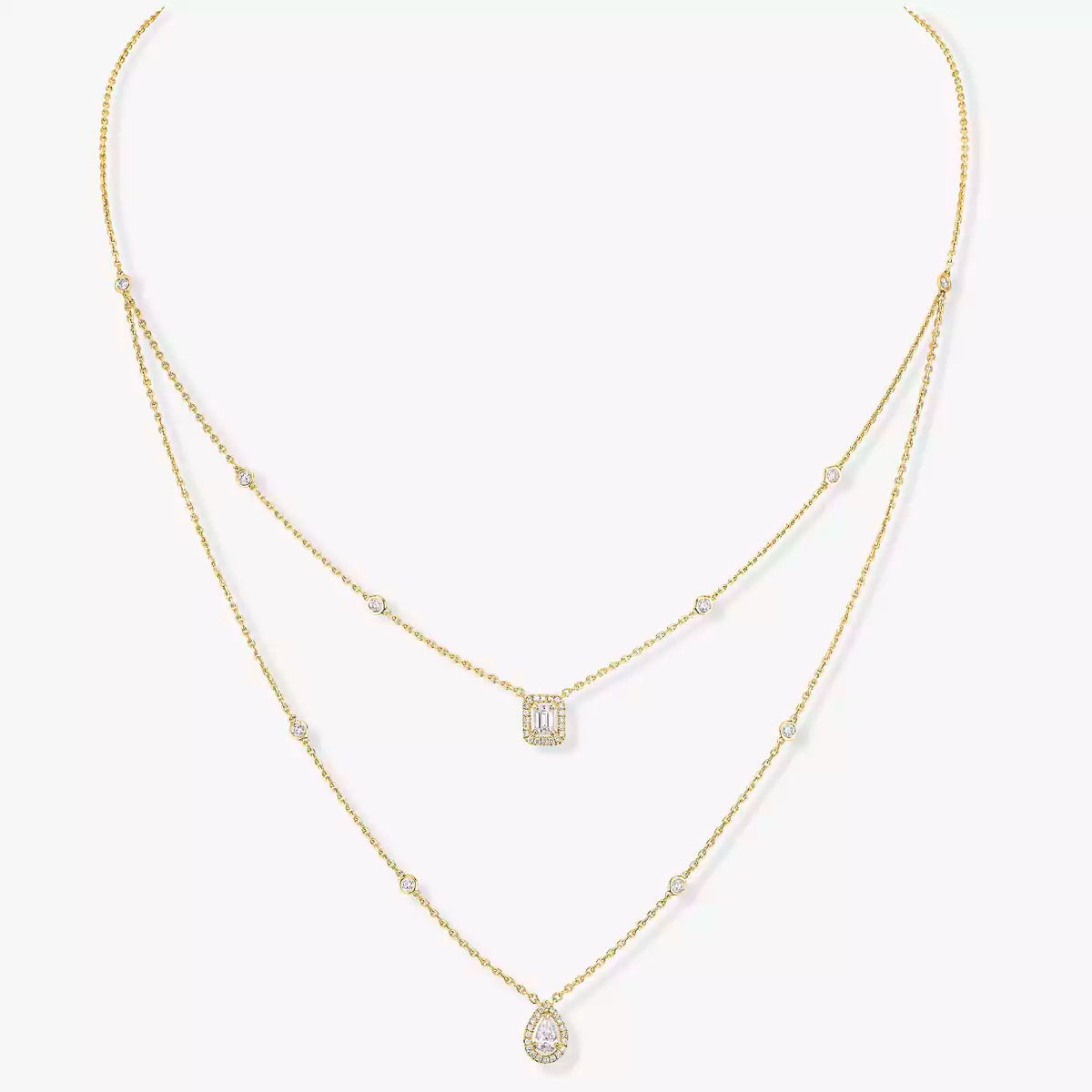 [MIRA] Diamond Necklace My Twin 2 Rows