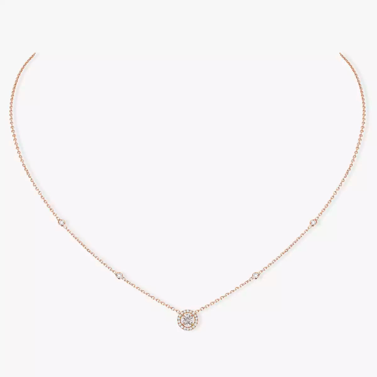 [MIRA]Diamond Necklace 0,20ct Brilliant Shape Joy