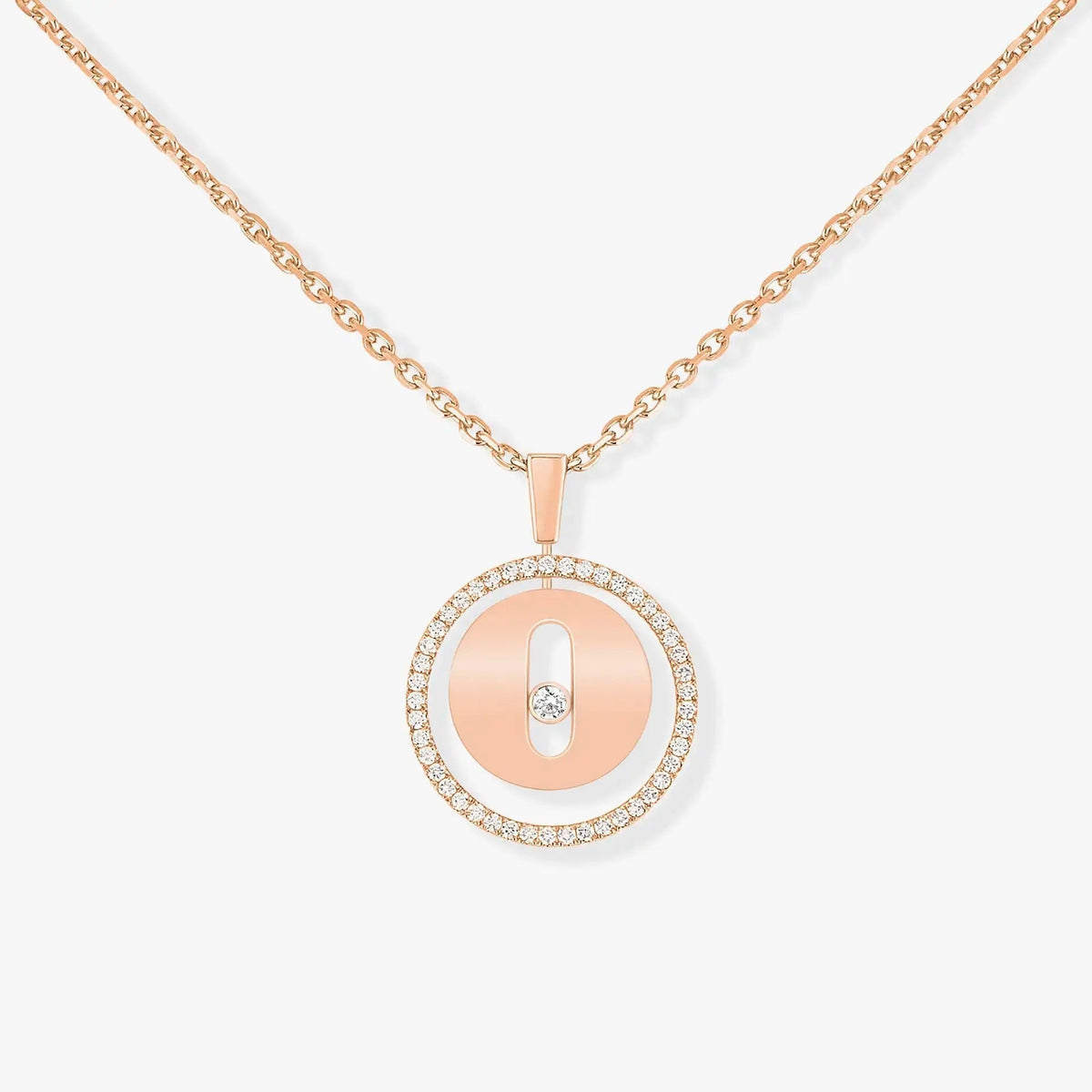 [MIRA]  MOVE PM NECKLACE PINK GOLD DIAMOND