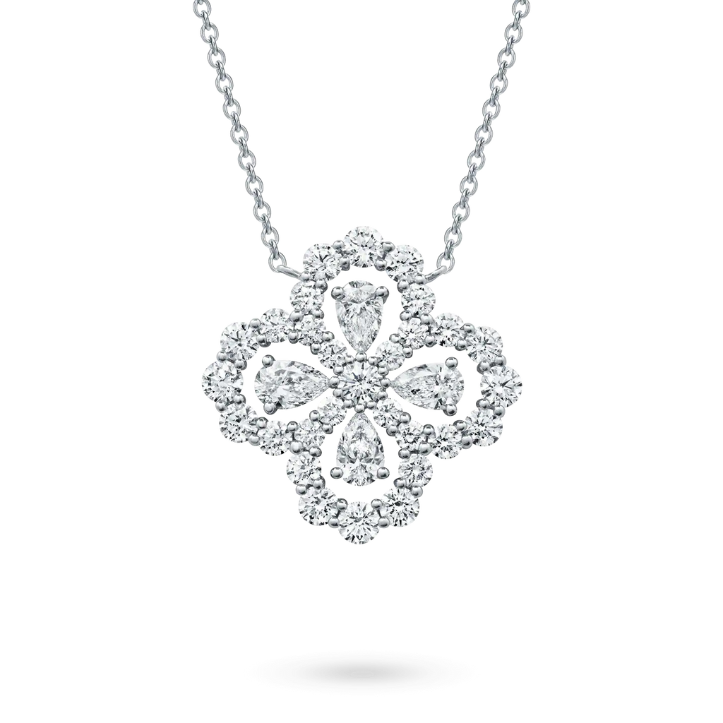 ??MIRA?¡¥LOOP NECKLACE FULL MOTIF DIAMOND 16MM MULTIPLE COLORS