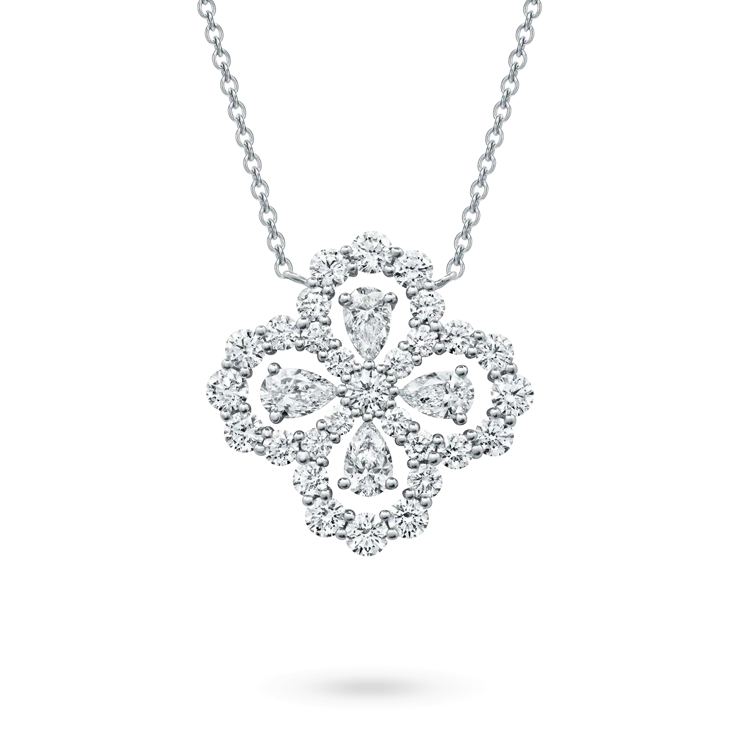 ??MIRA?¡¥LOOP NECKLACE FULL MOTIF DIAMOND 16MM MULTIPLE COLORS