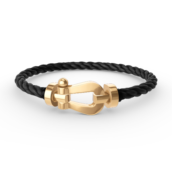 ??MIRA?¡¥FORCE LARGE HORSESHOE NO DIAMOND BRACELET GOLD