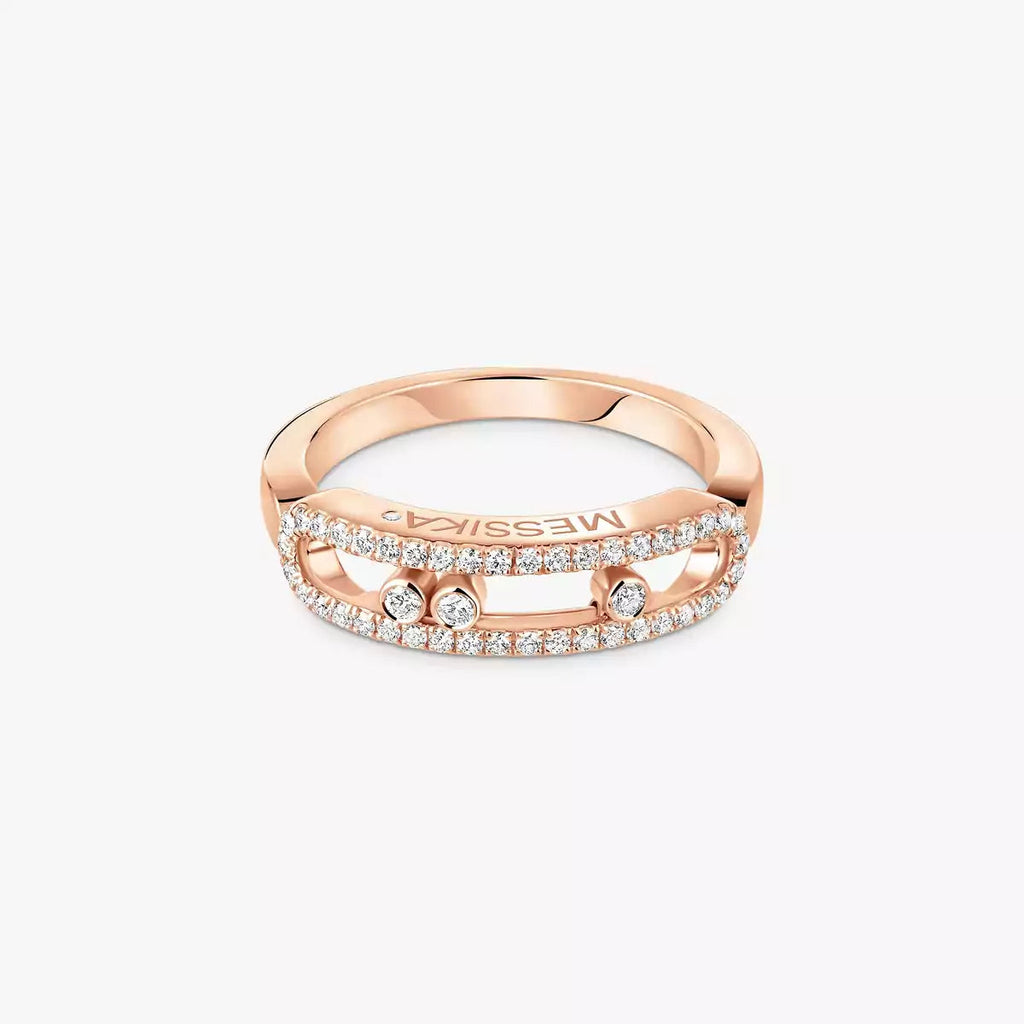 [MIRA]  Baby Move Gold Diamond Pave_ Ring