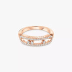 [MIRA]  Baby Move Gold Diamond Pave_ Ring