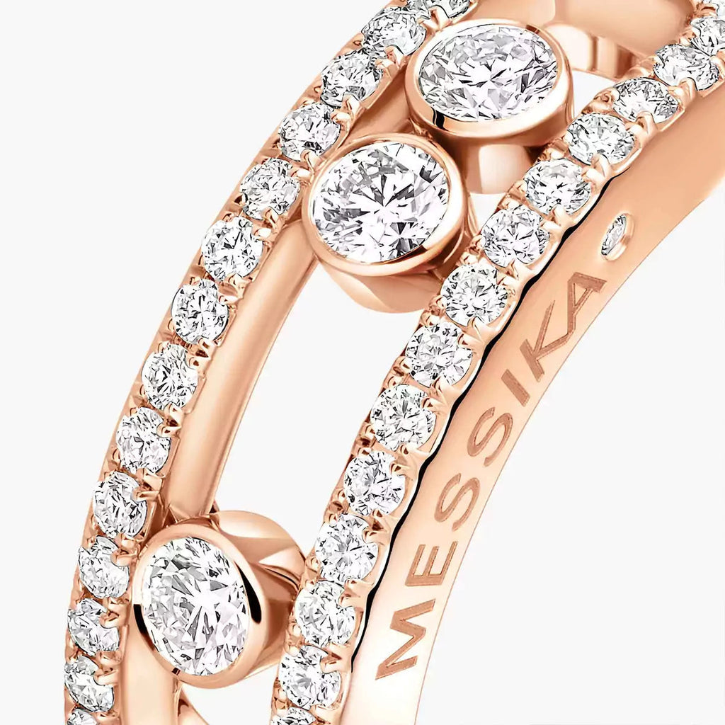 [MIRA]  Move Gold Diamond Pave_ Ring