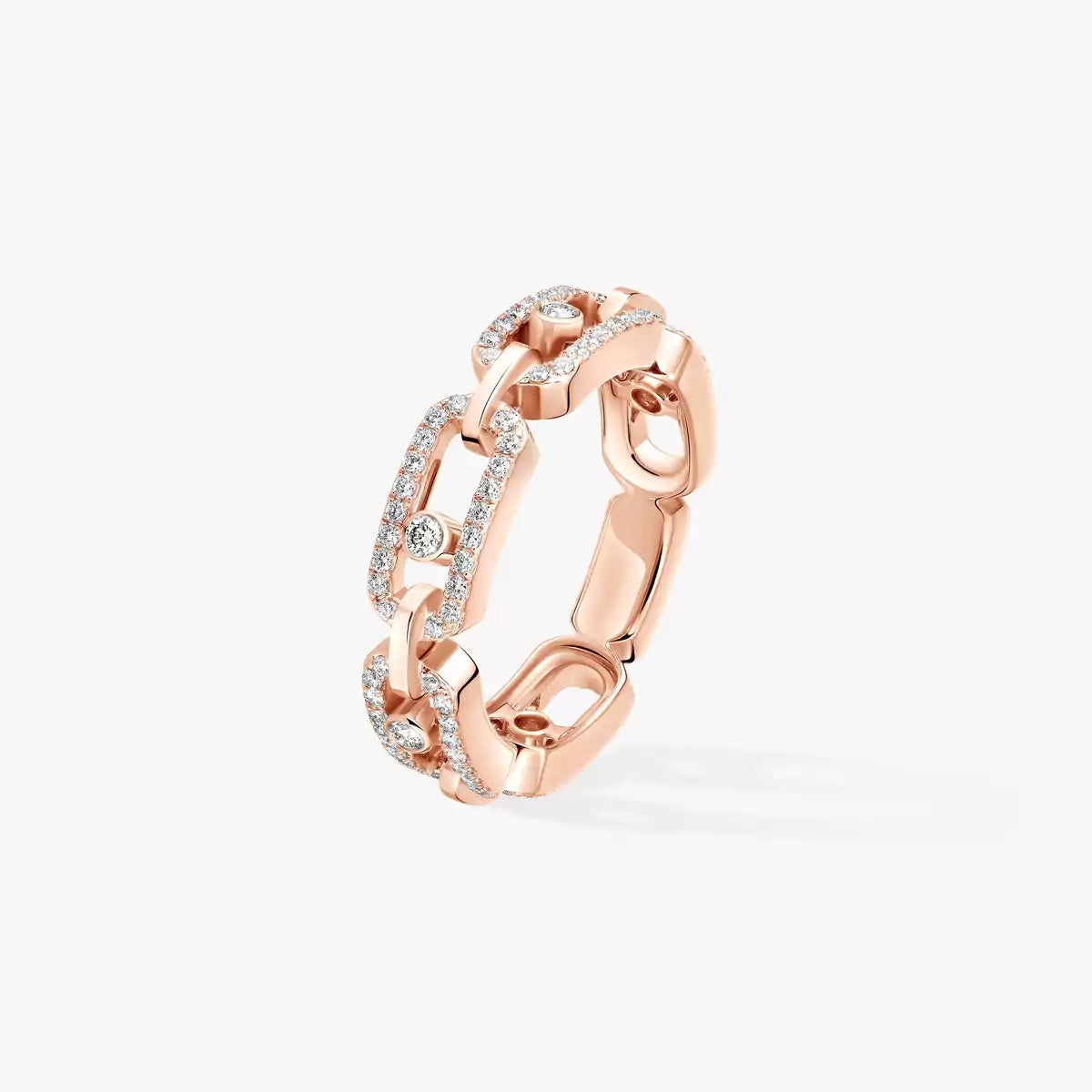 [MIRA] Move Link Pave_-Set Diamond Ring in Gold