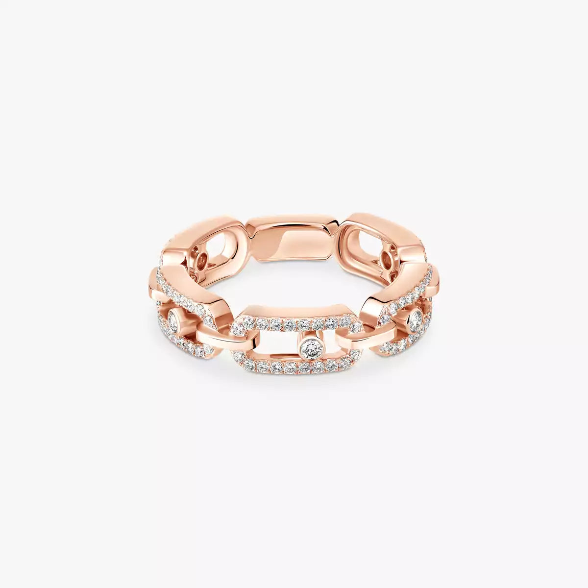 [MIRA] Move Link Pave_-Set Diamond Ring in Gold