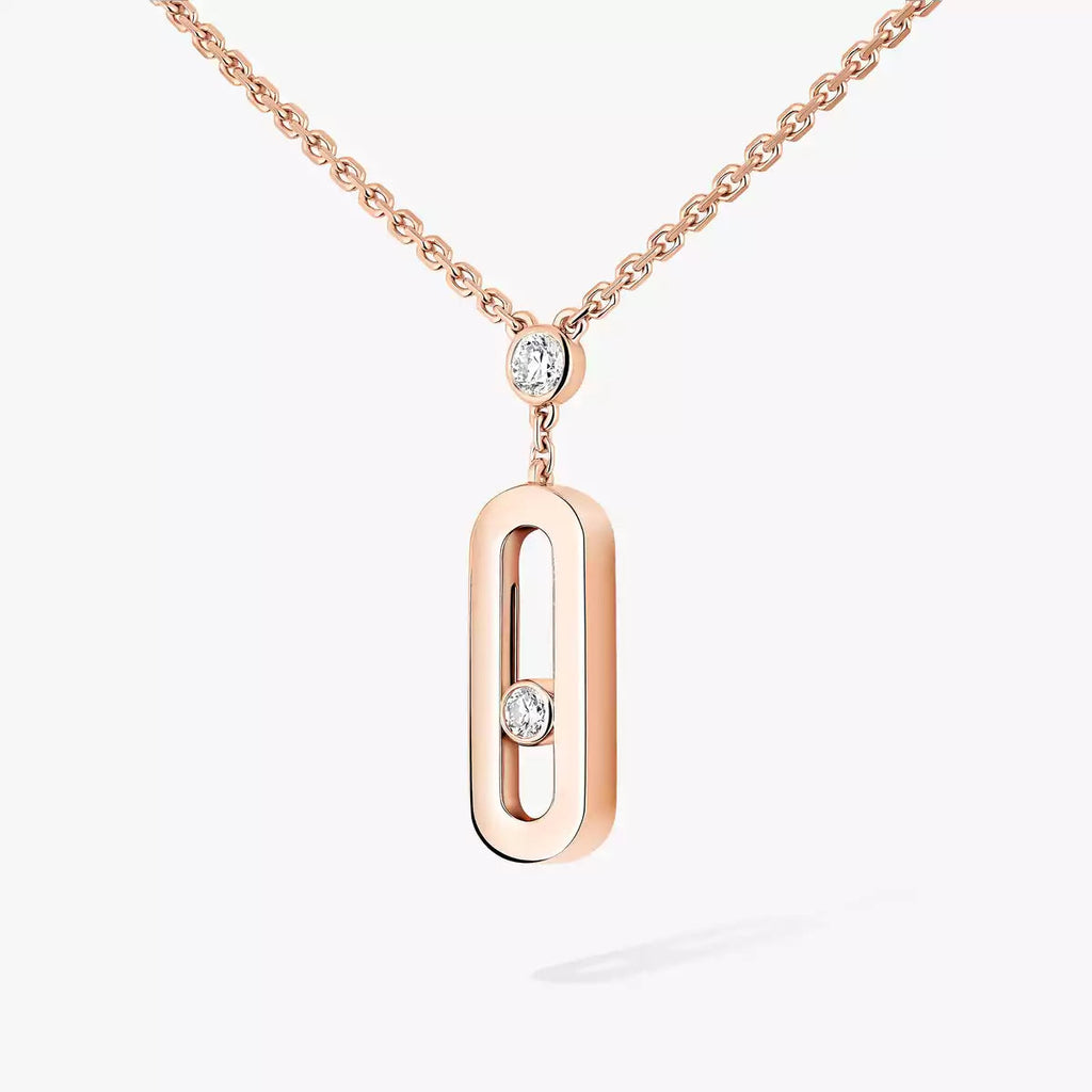 [MIRA]  Move Uno Gold Diamond Long Necklace