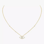 [MIRA]Pave_ Diamond Necklace Lucky Eye