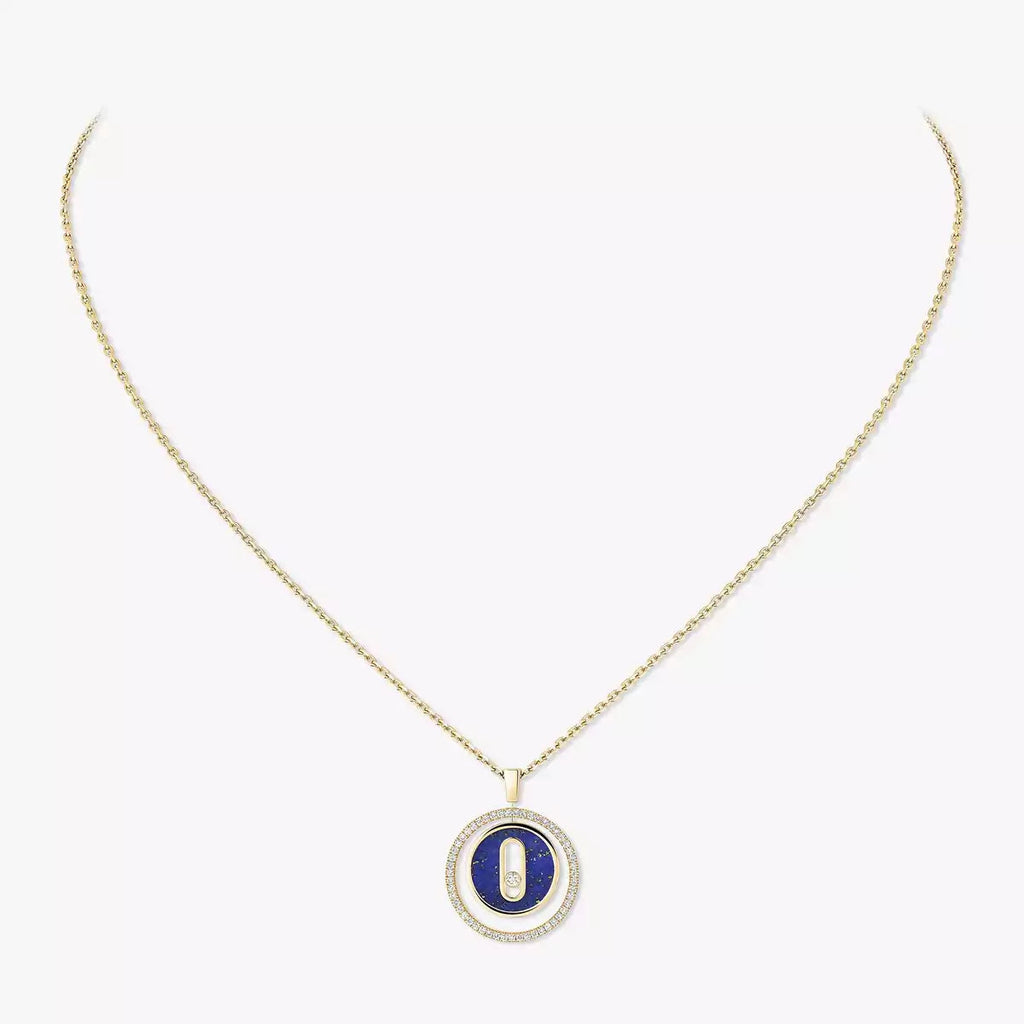 [MIRA]Lucky Move Diamond Necklace in Rose Gold and White Mother-of-Pearl