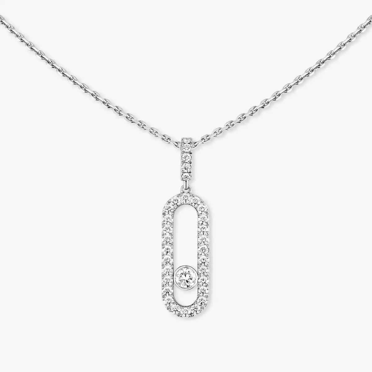 [MIRA]Move Uno Diamond Necklace in Rose Gold