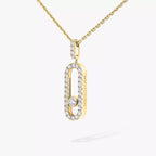 [MIRA]Move Uno Diamond Necklace in Rose Gold