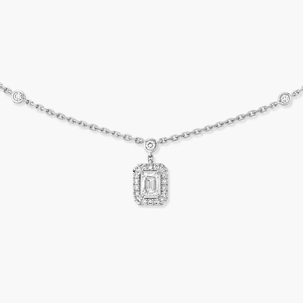 [MIRA] My Twin Diamond Necklace in Silver