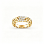 [MIRA]  THREE-ROW DIAMOND RING