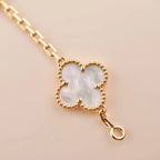 [MIRA]New CLOVER WHITE PEARL MOP 5 MOTIF BRACELET COLLECTION