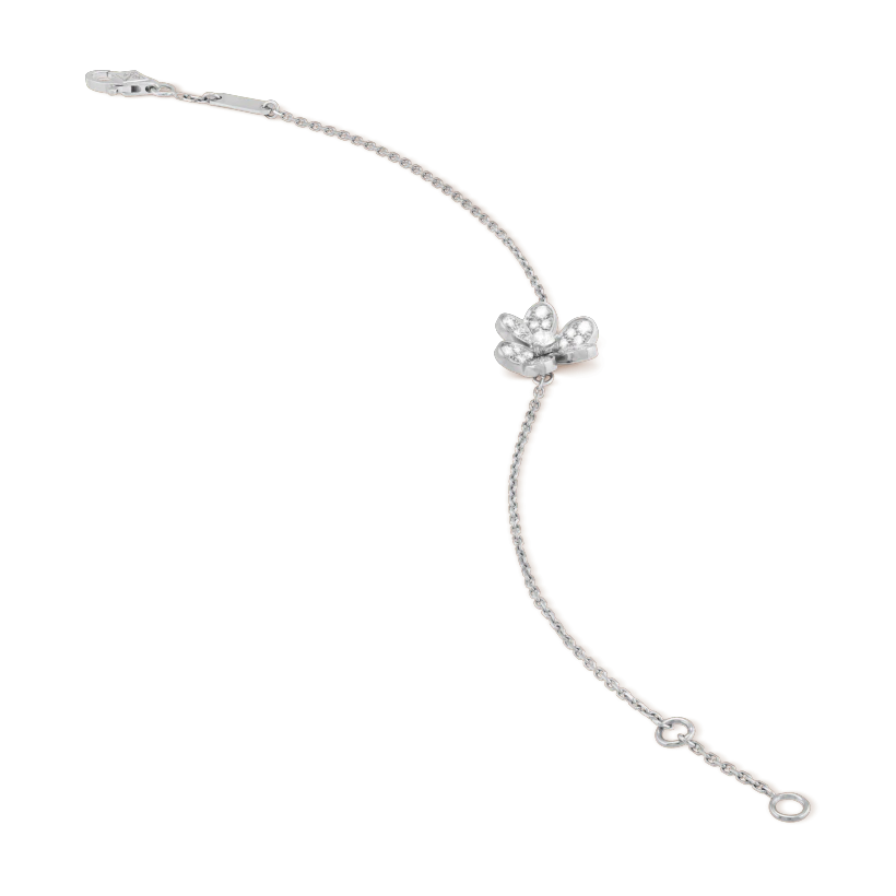 ??MIRA?¡¥FRIVOLE SILVER FLOWER DIAMOND BRACELET