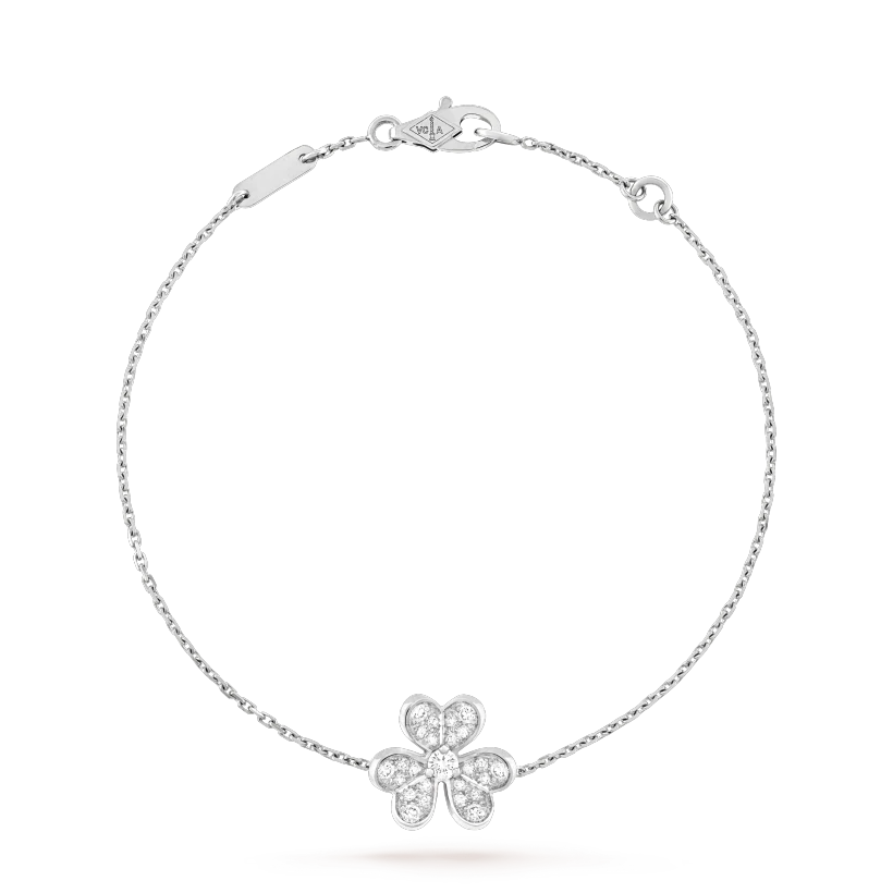 ??MIRA?¡¥FRIVOLE SILVER FLOWER DIAMOND BRACELET
