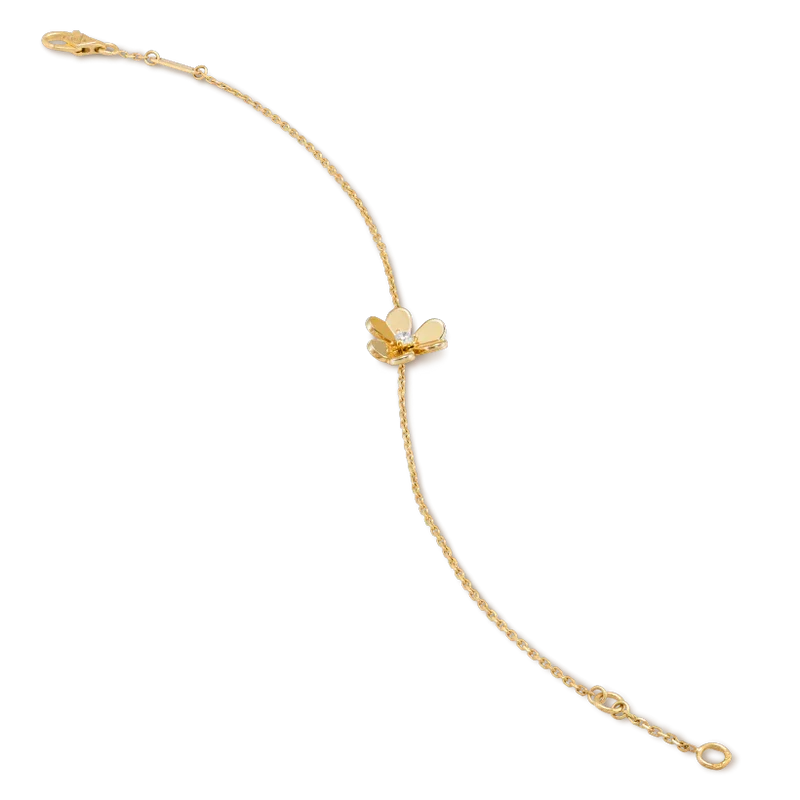 ??MIRA?¡¥FRIVOLE GOLD FLOWER PINK MALACHITE BRACELET