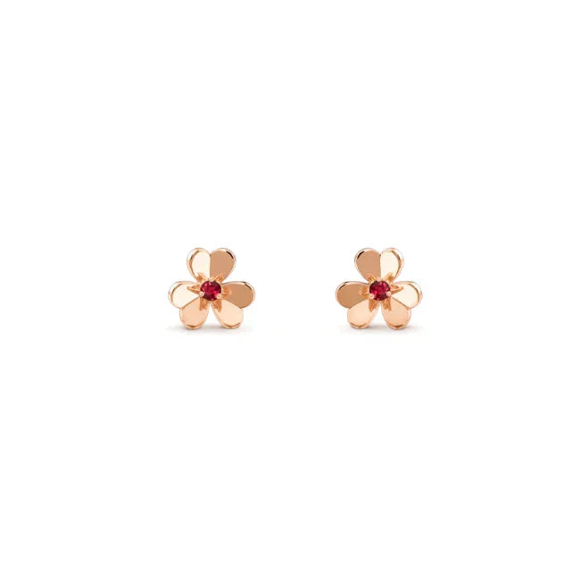 ??MIRA?¡¥FRIVOLE  FLOWER PINK EARRINGS