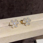 ??MIRA?¡¥FRIVOLE GOLD FLOWER DIAMOND EARRINGS
