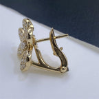 ??MIRA?¡¥FRIVOLE GOLD FLOWER DIAMOND EARRINGS