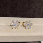 ??MIRA?¡¥FRIVOLE GOLD FLOWER DIAMOND EARRINGS