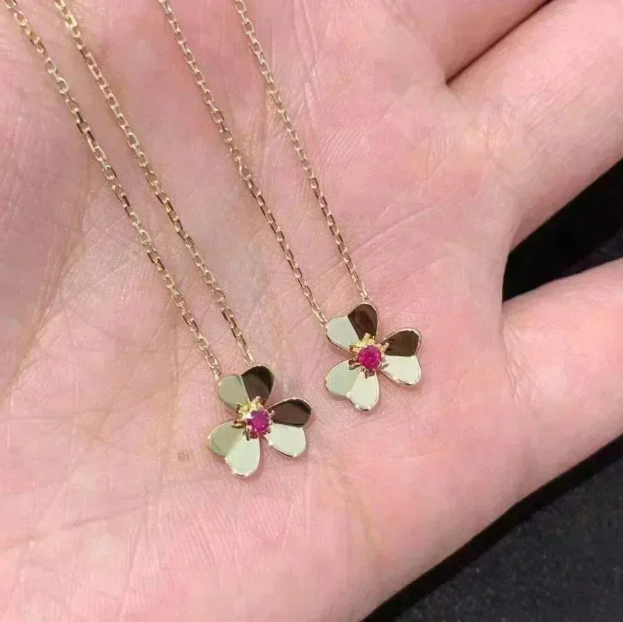 ??MIRA?¡¥FRIVOLE GOLD FLOWER NECKLACE