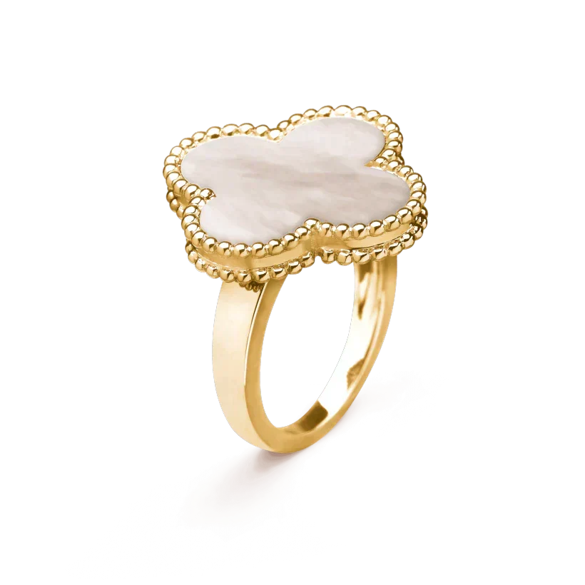 ??MIRA?¡¥CLOVER WHITE MOP RING