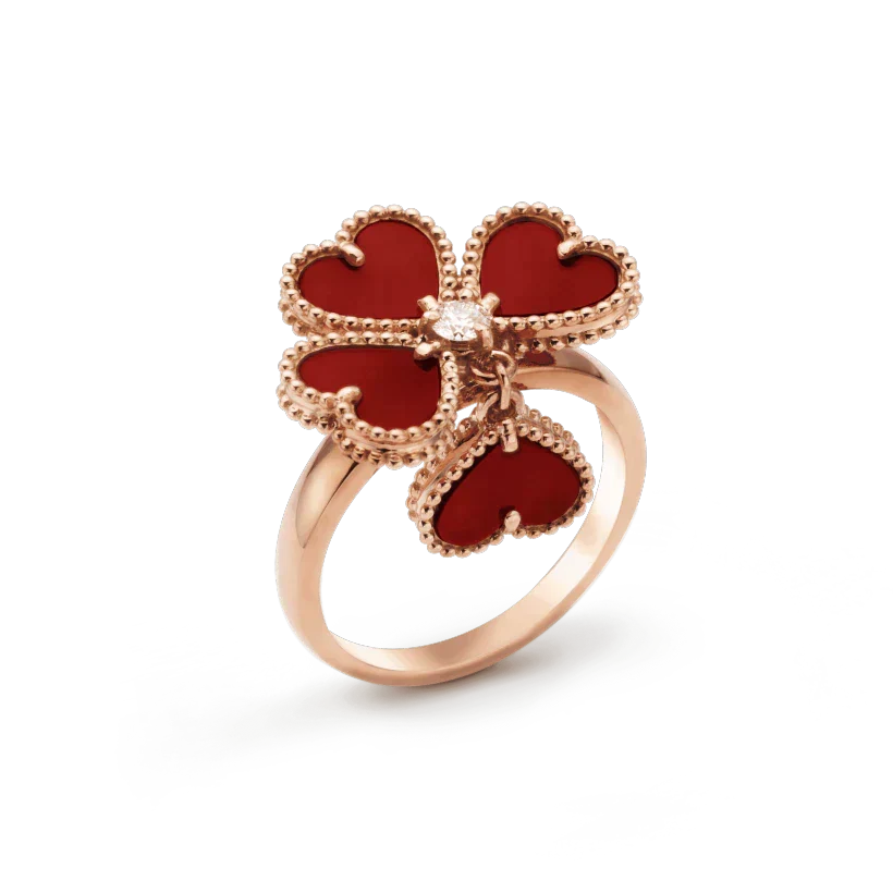 ??MIRA?¡¥SWEET CLOVER CARNELIAN RING