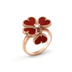 ??MIRA?¡¥SWEET CLOVER CARNELIAN RING