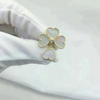 ??MIRA?¡¥SWEET CLOVER WHITE MOP RING
