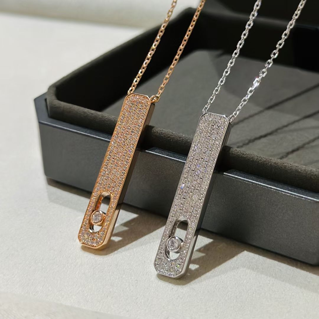[MIRA] MY FIRST DIAMOND PAVED NECKLACE