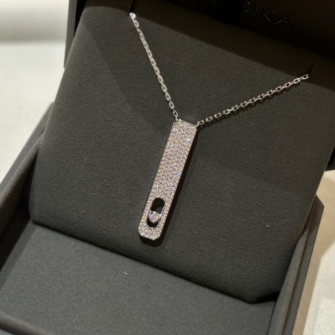 [MIRA] MY FIRST DIAMOND PAVED NECKLACE