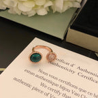 ??MIRA?¡¥PERLEE COULEURS DIAMOND ROSE GOLD BETWEEN THE FINGER RING