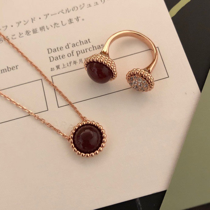 ??MIRA?¡¥PERLEE COULEURS DIAMOND ROSE GOLD BETWEEN THE FINGER RING