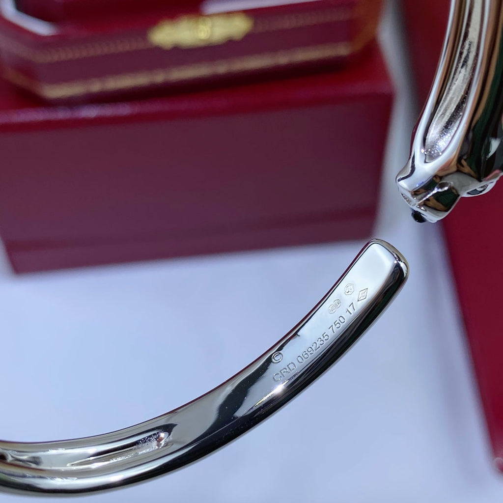 ??MIRA?¡¥PANTHERE SILVER OPEN BRACELET