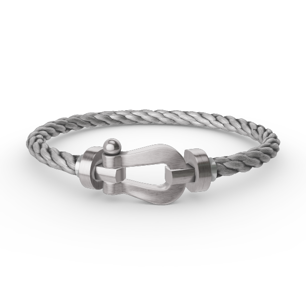 ??MIRA?¡¥FORCE LARGE HORSESHOE NO DIAMOND BRACELET SILVER