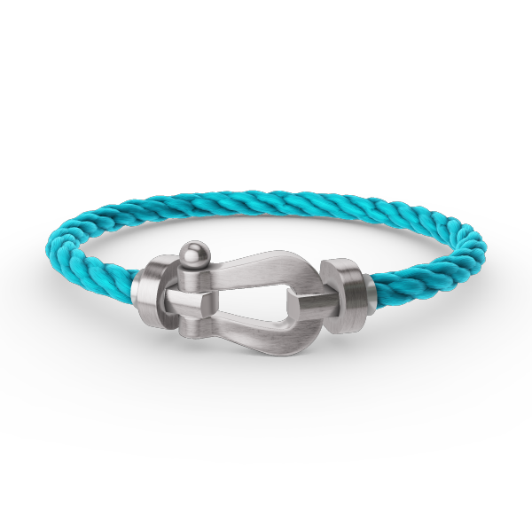 ??MIRA?¡¥FORCE LARGE HORSESHOE NO DIAMOND BRACELET SILVER