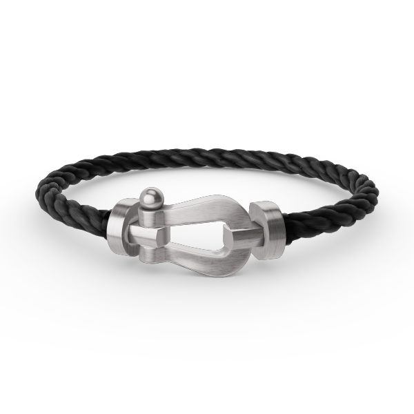 ??MIRA?¡¥FORCE LARGE HORSESHOE NO DIAMOND BRACELET SILVER