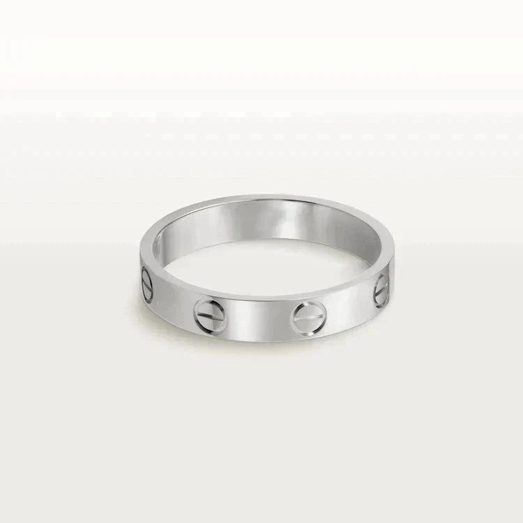 ??MIRA?¡¥LOVE RING 4MM 1 DIAMOND SILVER